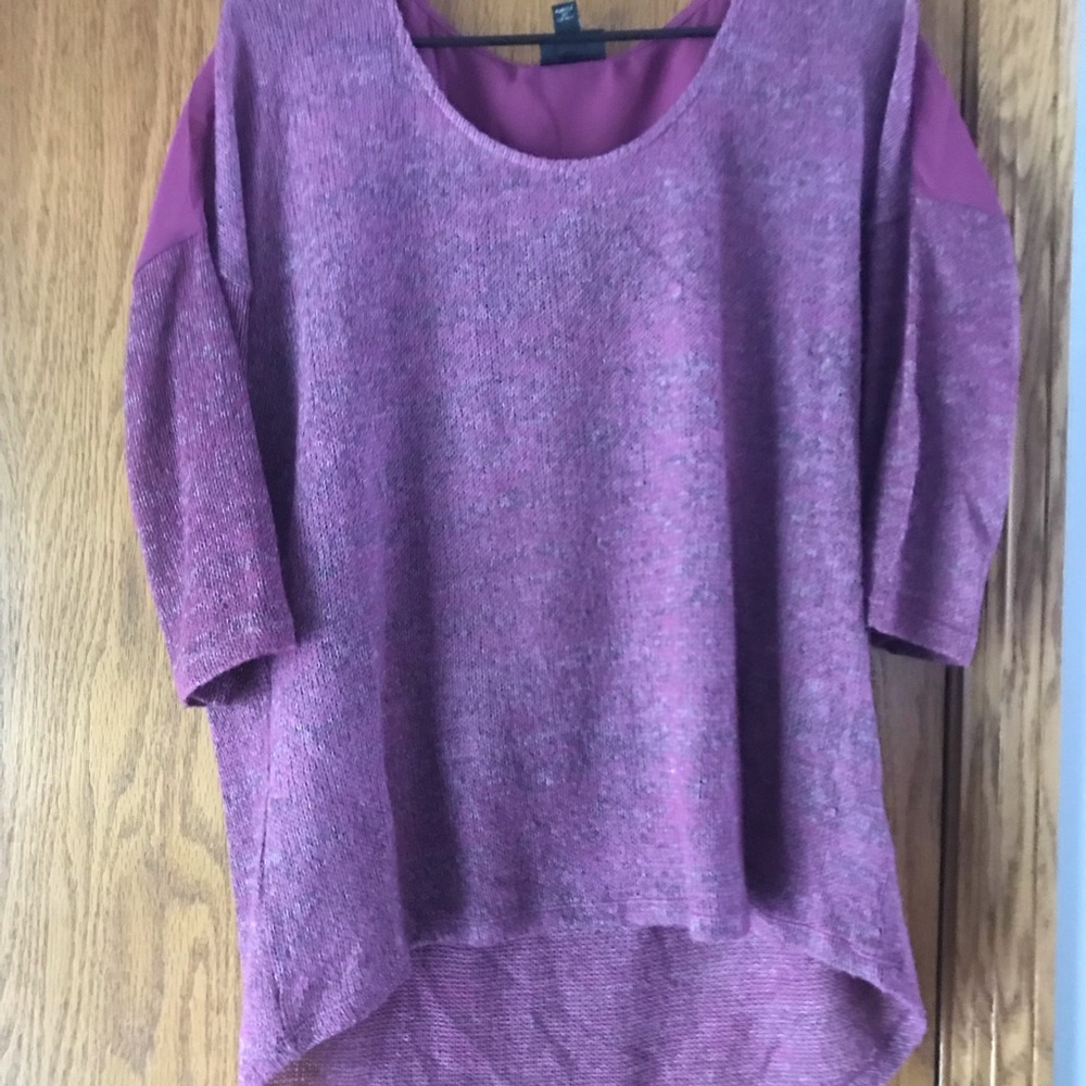 Purple flowy shirt